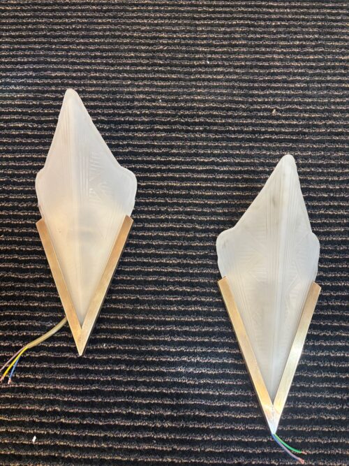 9393 Pair of Art deco style wall lights